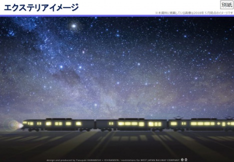JR西日本 新たな長距離列車 外観イメージ