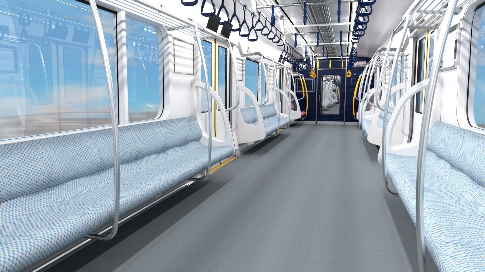 りんかい線 新型車両「71-000形」車内 デザインイメージ